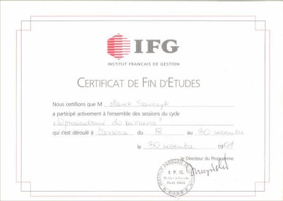 IFG Wprowadzenie do biznesu